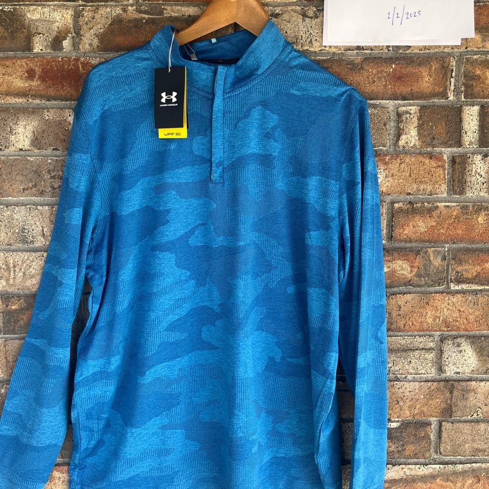 Under Armour 1/4 Zip - Blue - Size XL